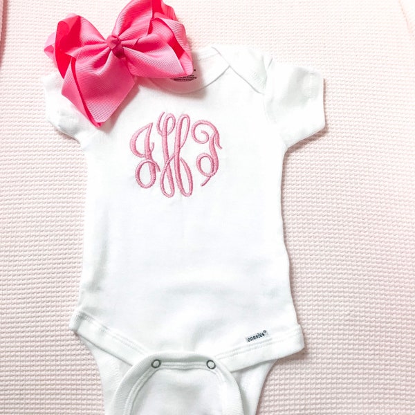 Personalized Onesie OR SHIRT, Baby girl Onesie, Monogrammed onesie, Monogrammed girl onesie, Monogrammed Boy Onesie, Baby Boy gift, Baby Boy