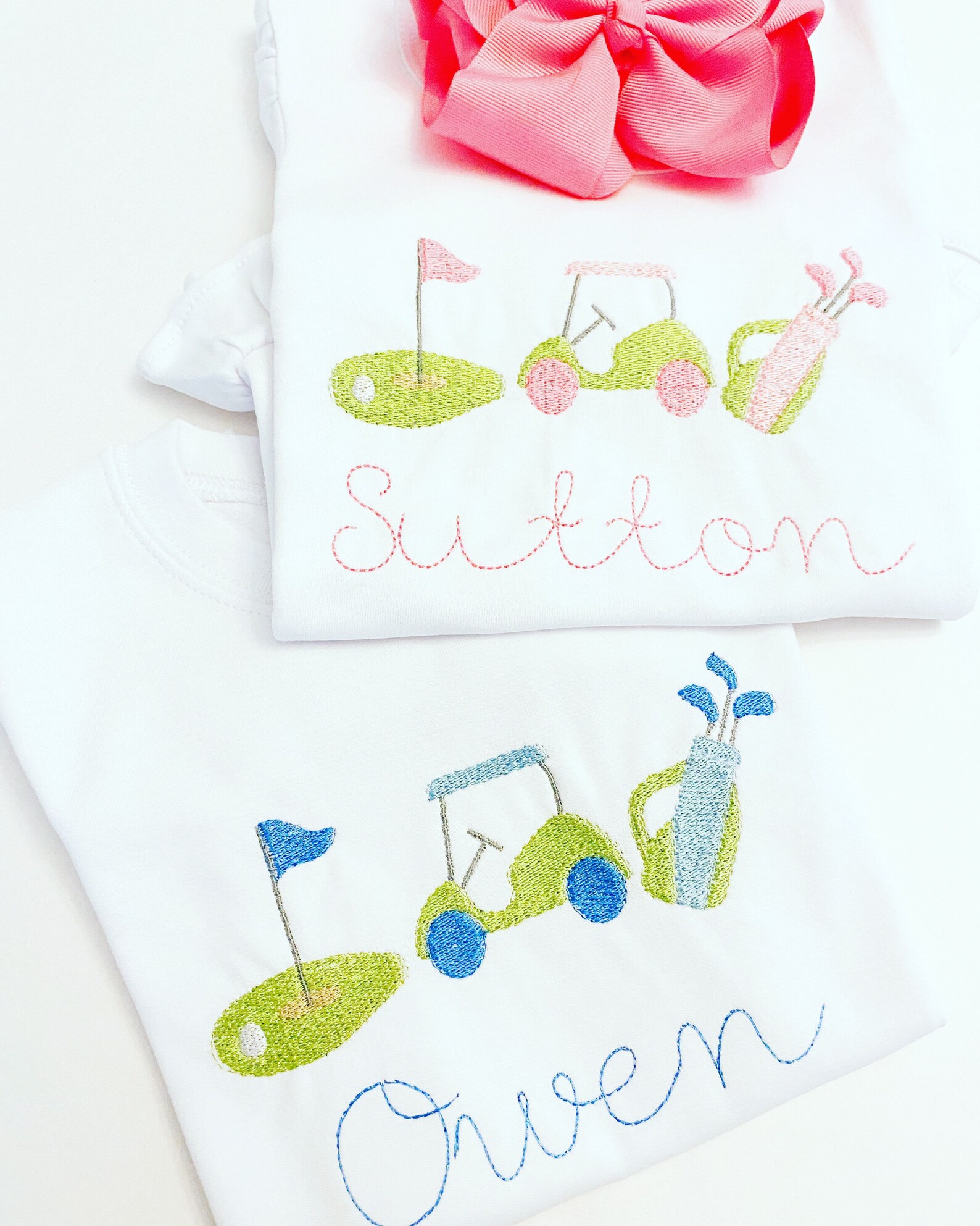 Childs Golf Onesie Golf Shirt Pink Golf Shirt Little Boy Etsy