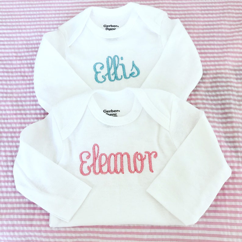 Personalized Onesie Name Onesie Baby Boy Onesie Baby Girl Etsy