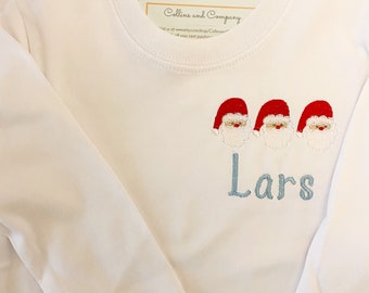 Santa trio Shirt, Santa personalized shirt, Christmas shirt, Santa Shirt