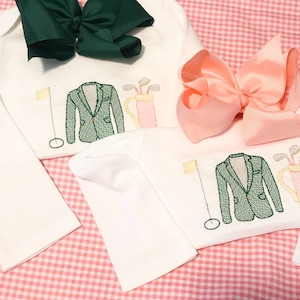 Tenue sur le thème des maîtres, tenue de maître, tenue de golf, tenue de body de golf, tenue de body de golf pour bébé, tenue de golf pour bébé, tenue de golf