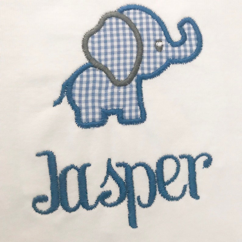 Applique Onesie Elephant Onesie Baby Boy Onesie Baby Boy Etsy