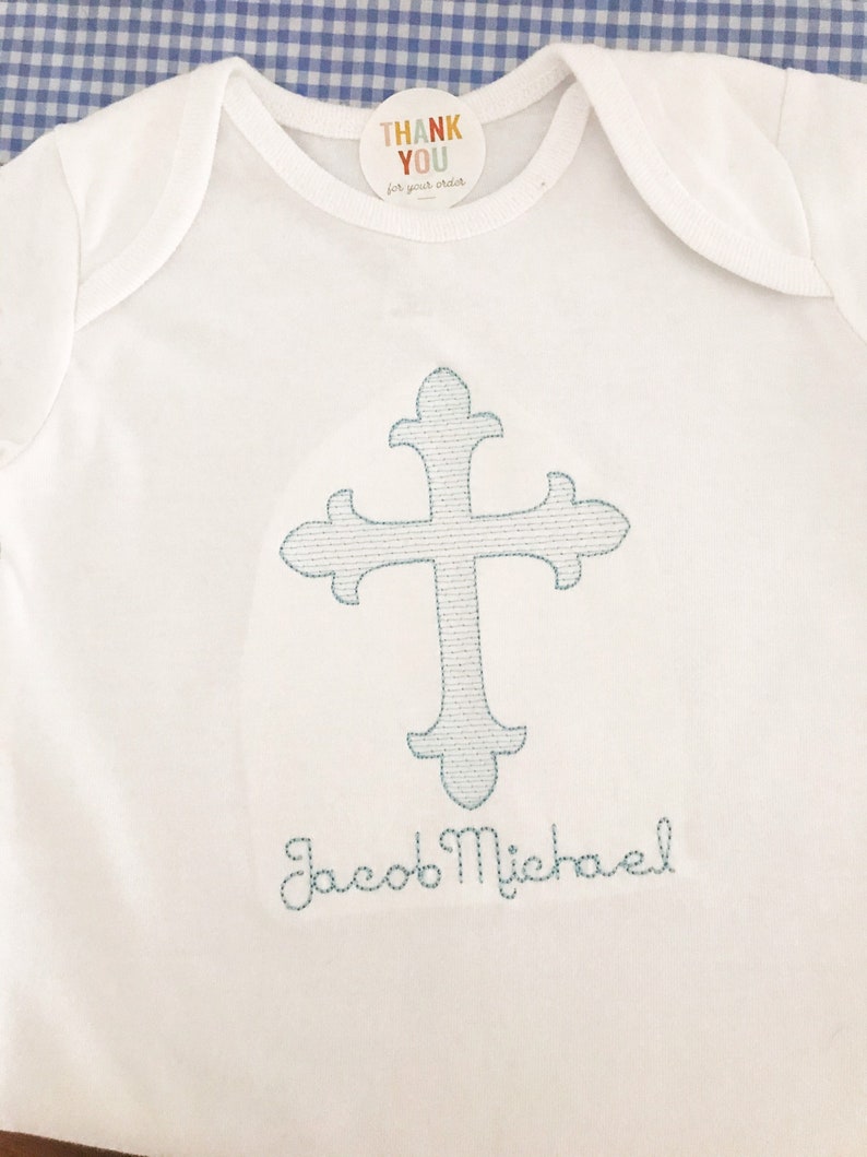 Baptism Onesie Outfit Baptism Outfit Personalized Onesie Etsy