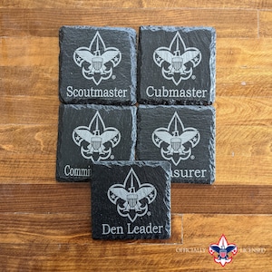 Boy Scout / Cub Scout Coasters / Scouts BSA Coasters / Personalized Scout Coaster