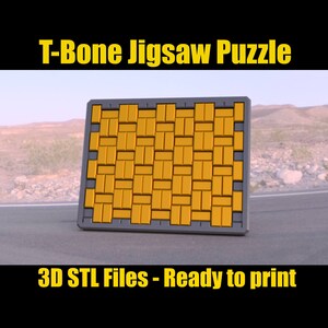 T-Bone jigsaw puzzle - Digital STL Files