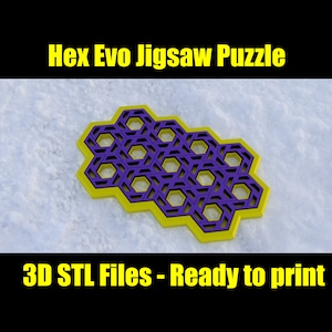 Hex Evo jigsaw puzzle - Digital STL Files