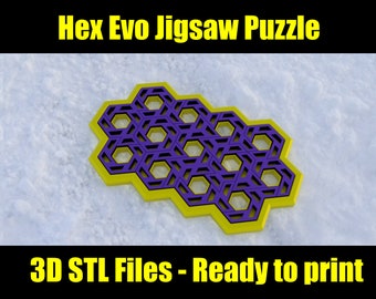Hex Evo jigsaw puzzle - Digital STL Files