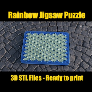 Tęczowe puzzle - cyfrowe pliki STL