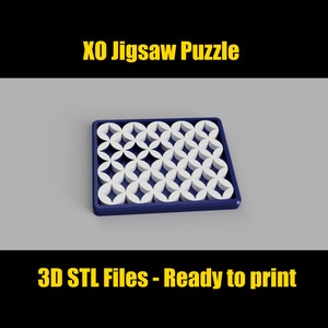 XO jigsaw puzzle - Digital STL Files