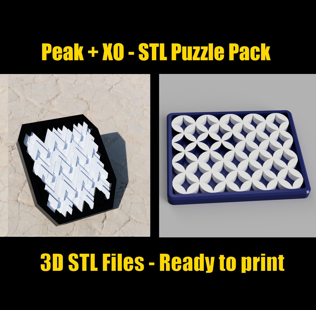Peak + XO Jigsaw Puzzles - Double Pack - Digital TSL Files - Etsy