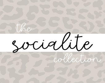 The Socialite Collection: Printable Planner Stickers for the Cricut