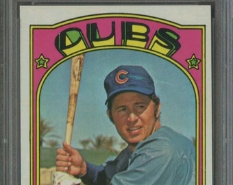 1972 Ron Santo Topps Baseball Card #555 Chicago Cubs PSA 9 MINT | Meltzer Sports Co.