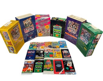 Estate Liquidation Lot of New Old Vintage Unopened NFL Football Cards in Packs | Iconic Cards