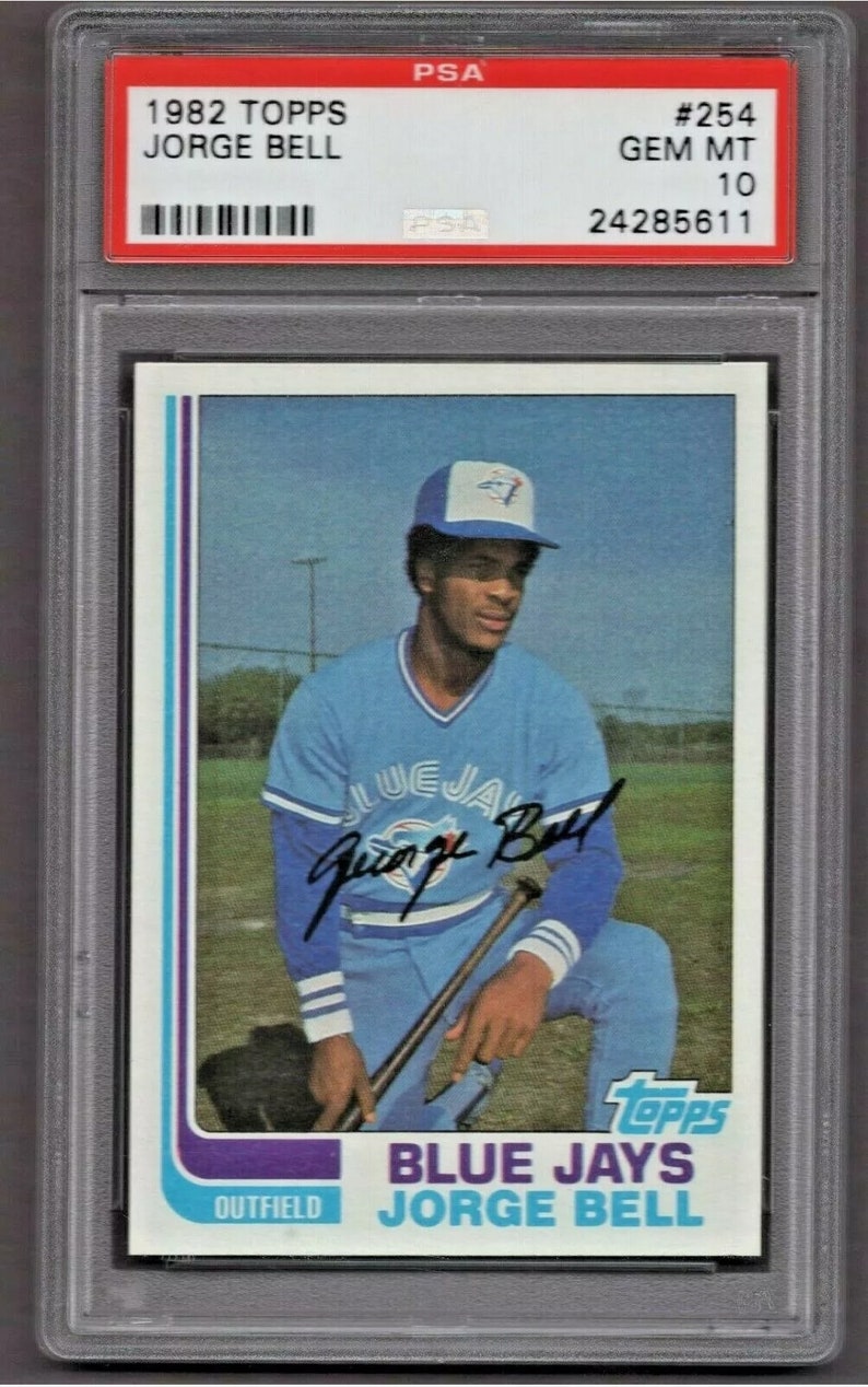 1982 Topps Bell Rookie Card 254 RARE PSA 10 Gem Mint Etsy