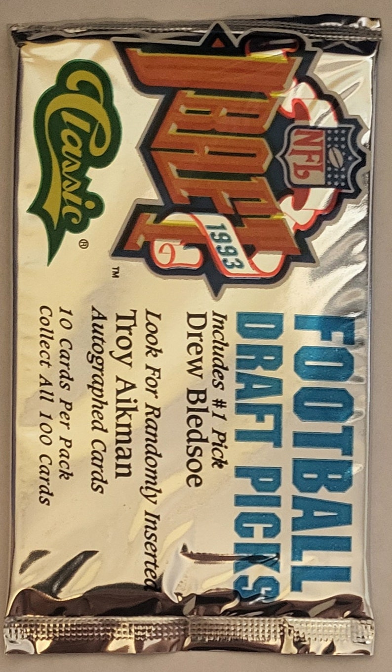 Various Vintage Football Packs Factory Sealed Unopened choose Etsy