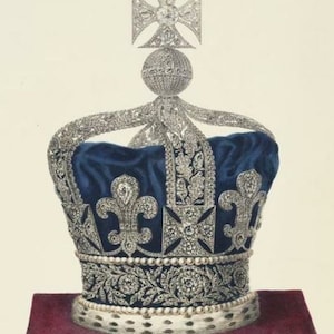 Imperial Crown Reproduction/Zircon Vintage Crown/Handmade sterling silver Crown/Royal vintage Crown replica