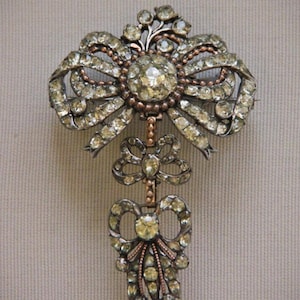 Antique Victorian Rose Cut Diamond Brooch , Silver Purity 92.5 ,Handmade Brooch