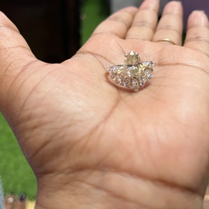 Amerikanischer Diamant Ring, 3,12ct Diamant, Silber Reinheit 92,5 ,handgefertigter Ring