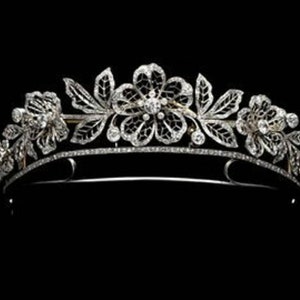 Victorian American Diamond Tiaras, 9.78ct Diamond Silver Purity 92.5 ,Handmade Tiaras/Crown