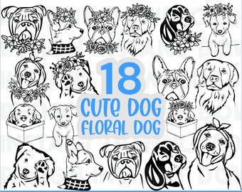 Download Dog Face Svg Etsy PSD Mockup Templates