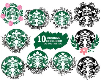 Free Free 233 Flower Around Starbucks Logo Svg SVG PNG EPS DXF File