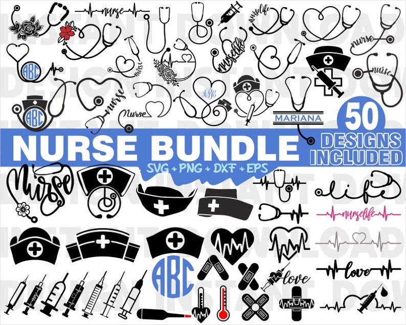 Download Bundle Nurse SvgStethoscope Bundle Svg Stethoscope | Etsy