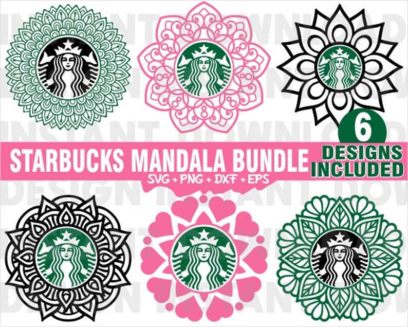 Download Bundle Starbucks Mandala Svg Starbucks SvgTumbler Mug | Etsy
