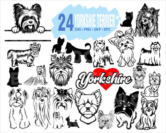 Download Yorkshire Terrier Svg Puppies Svg Puppy Svg Dog Cute Etsy PSD Mockup Templates