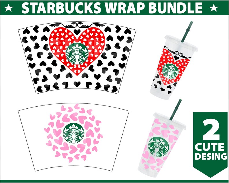 Download Seamless Heart Starbucks Wrap SvgStarbucks Cup ...