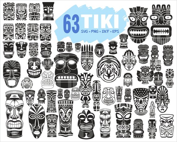 TIKI SVG / Tiki head svg / Tribal svg / Luau svg/ totem/ tiki | Etsy