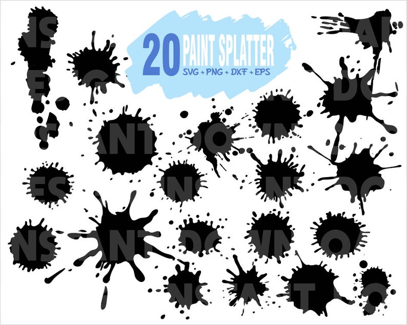 Paint SPLATTER SVG Dripping Paint File Dripping liquid | Etsy