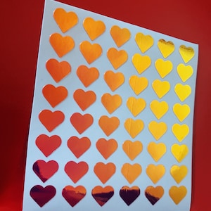 Pegatinas holográficas de corazón rosa: ideales para planificadores, diarios, álbumes de recortes, cartas, decoración, manualidades y mucho más.
