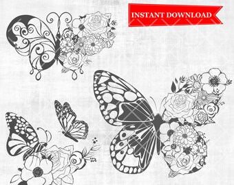 Download Butterfly Tattoo Svg Etsy