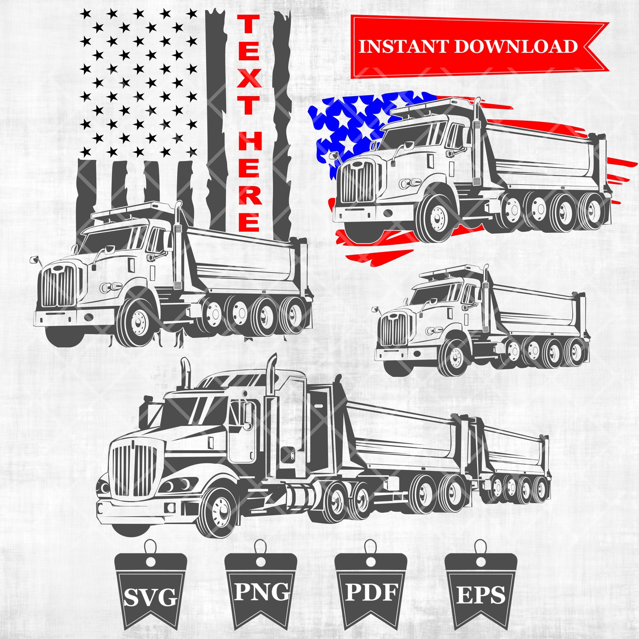 Download US Dump Truck svg Truck svg Dumptruck svg Garbage truck | Etsy