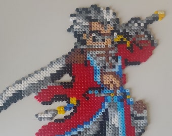 Wall Decoration - Auron Final Fantasy X 10 FFX | Sprite from | video games pixel art / Perler beads