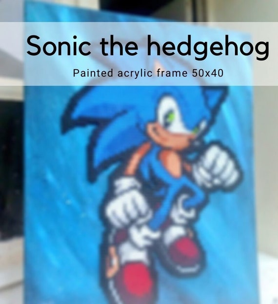 Painting Wall Decoration Sonic Sprite From the Video Game -  Norway