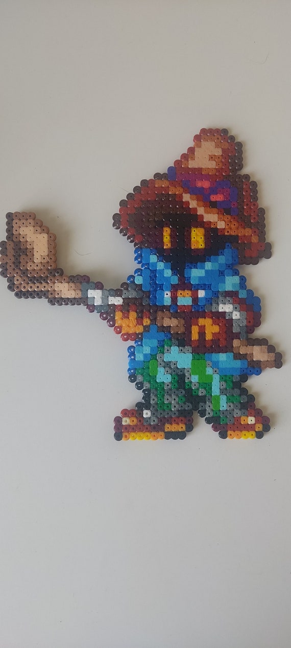 How to iron Perler Bead: Black Mage Tutorial 