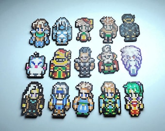 Wall Decor - Final Fantasy VI Bundle | Sprite from the video game | Characters subject in iron-on beads or pixel art