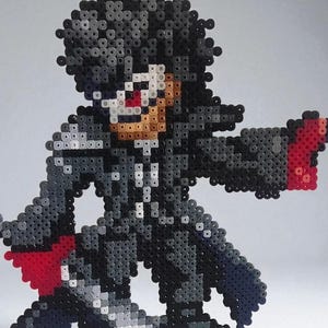 Wall decoration - Joker - The Phantom - Persona 5 | Sprite from the video game | pixel art / Perler beads