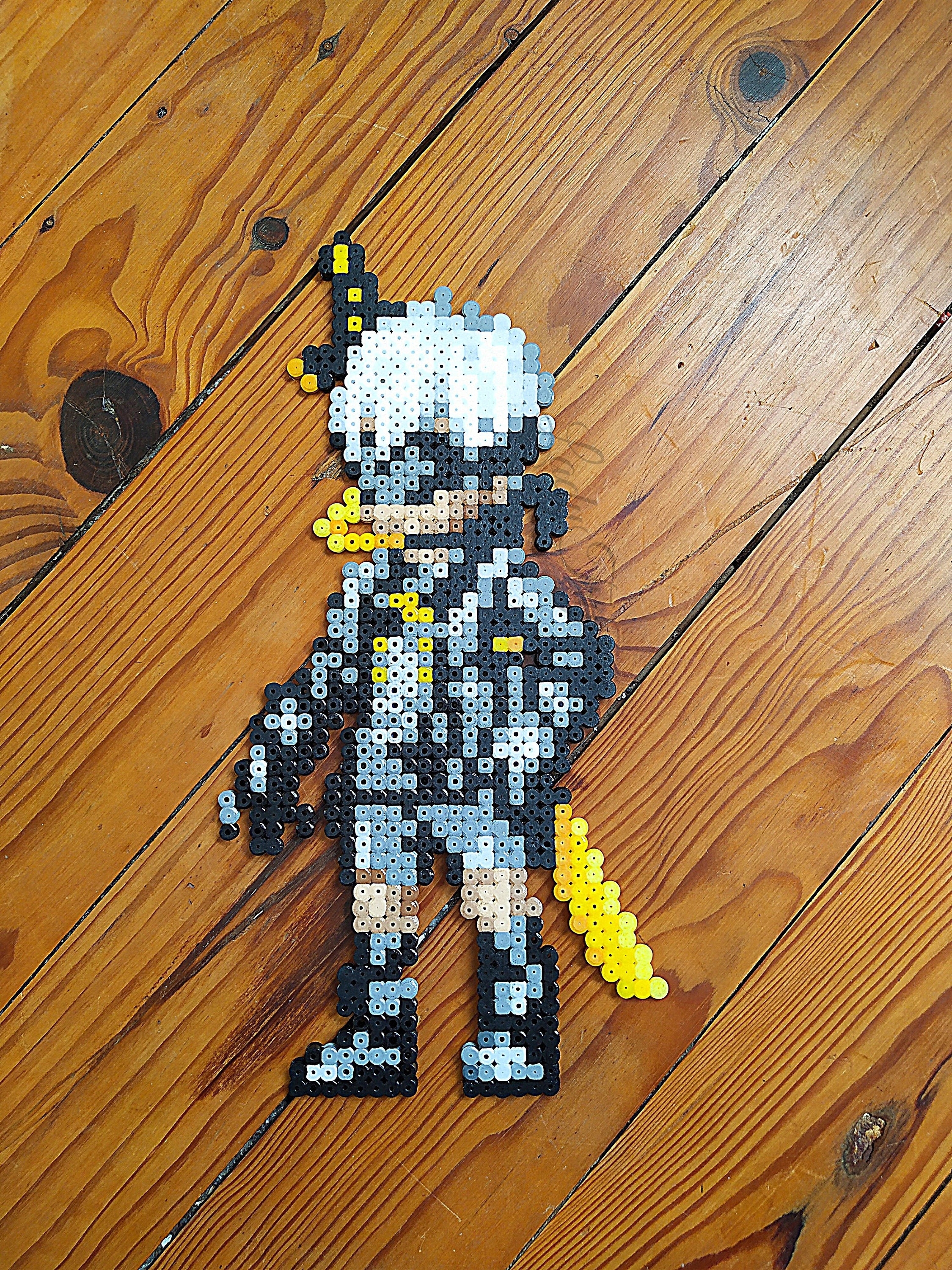 Décoration Murale - 9S Nier Automata | Sprite Provenant Du Jeux Vidéo Pixel Art/Perler Beads