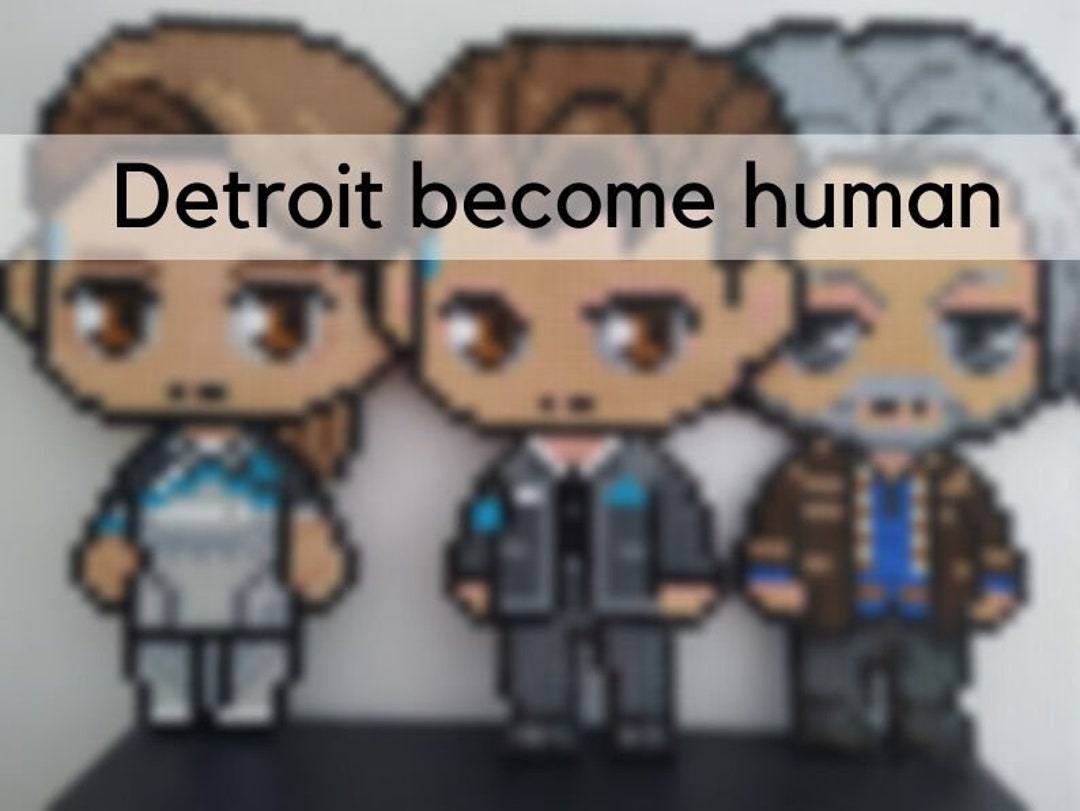 Pixel I Roning Wall Decoration Detroit Become Human Sprite From the Video Game Subject ...