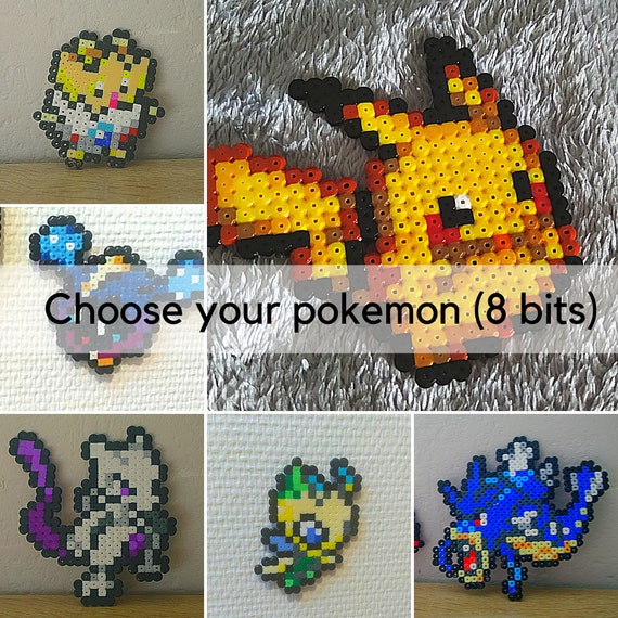 Wall Decoration Chosse Your Pokemon 8bit Sprite From the Video Game Subject  Characters in Ironing Beads or Pixel Art -  Norway