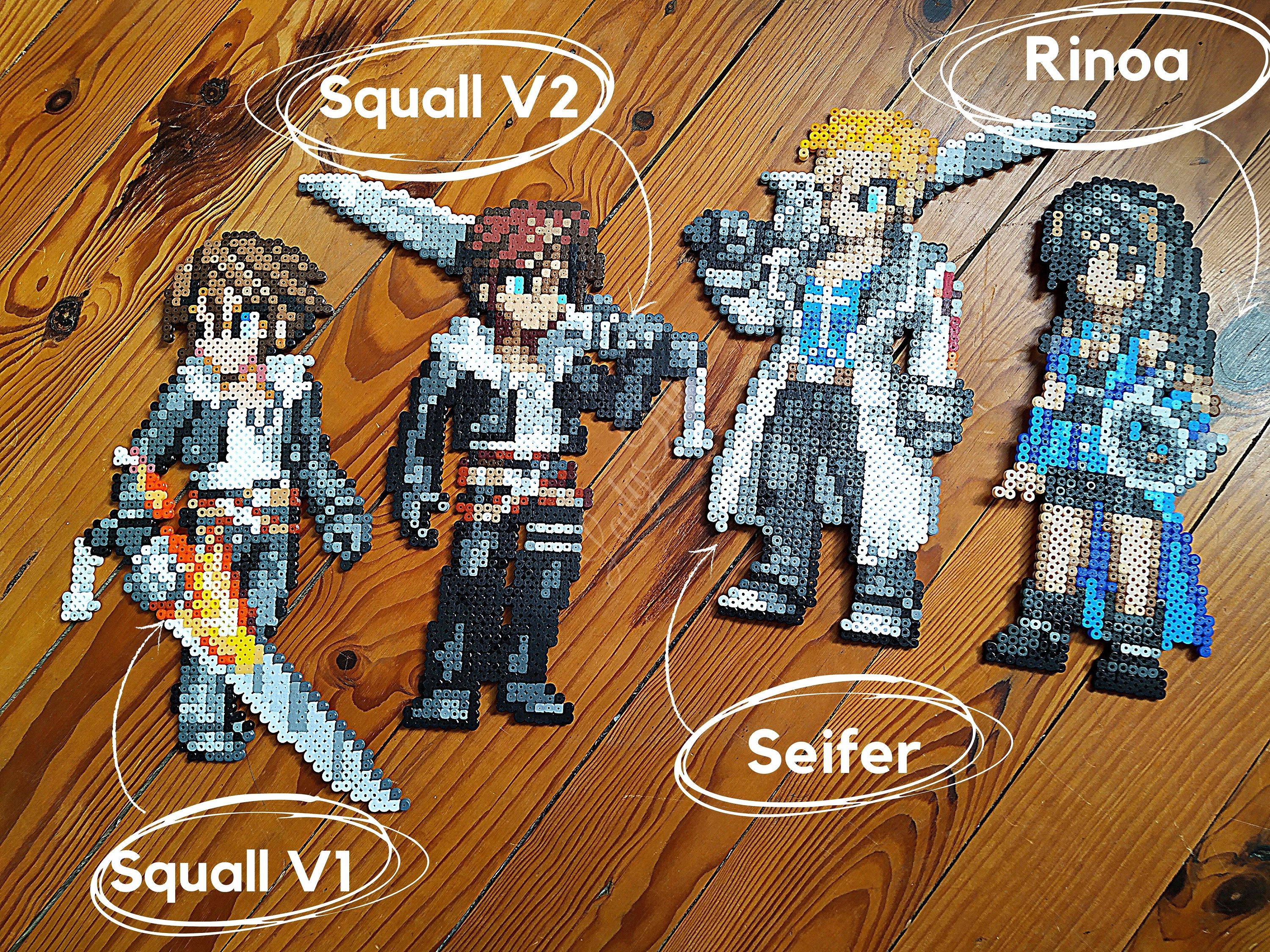 Décoration Murale -Squall/Rinoa Sifer | Sprite Provenant de Final Fantasy Pixel Art