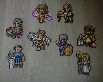 Wall decoration - Octopath Traveler | Sprite from the video game | Character subject in iron-on beads or pixel art
