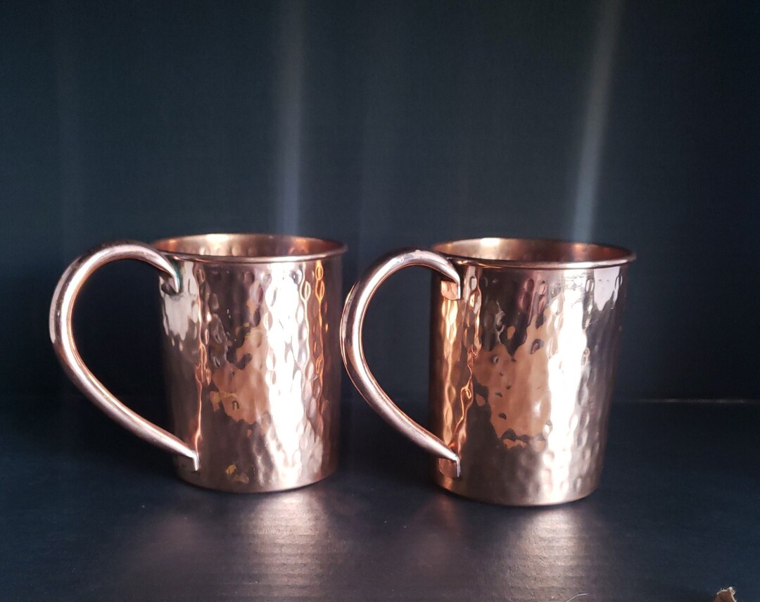 Vintage Dimpled Copper Mug 12 Ounce - Etsy