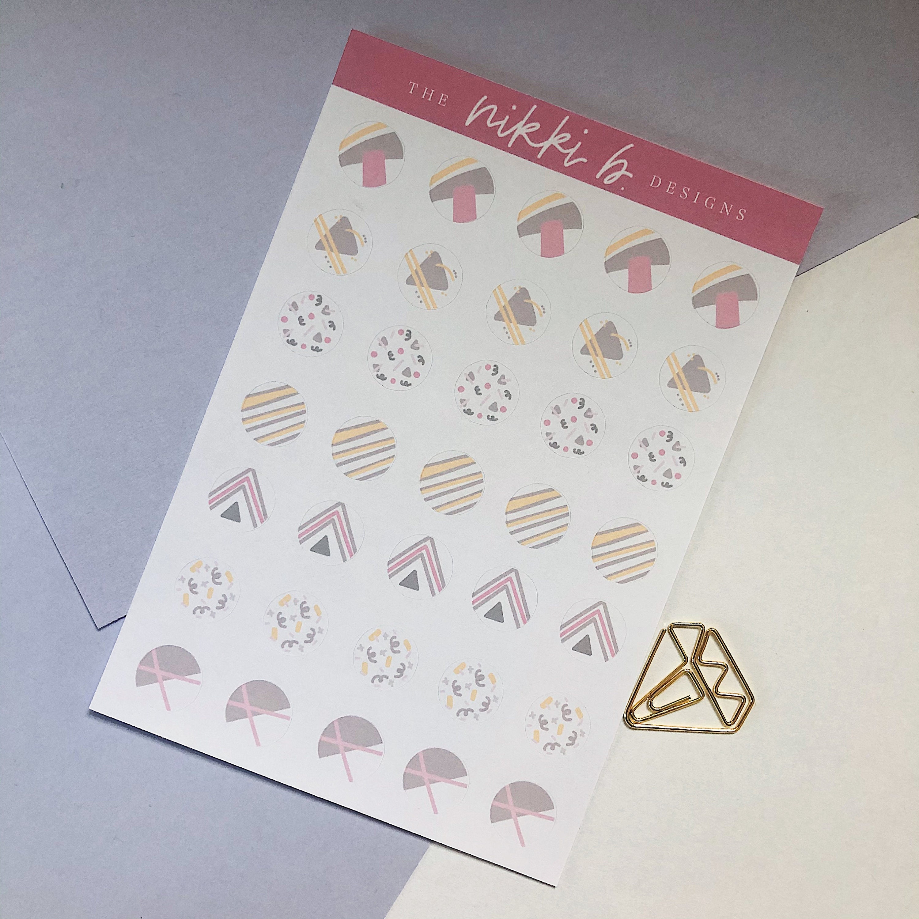 minimalist dots sticker sheet aesthetic stickers etsy