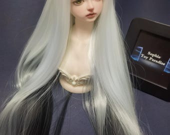 BJDドール用ウィッグ ロングストレートヘア 茶褐色＆黒 1/3 1/4 1/6