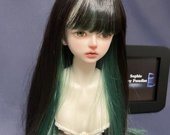 Long Doll Wigs 1/3 BJD Wig 8-9'' Straight  Wig for Bjd Doll etc Most 1/3 Bjd Doll,High Temperature Wire Wig Doll Hair