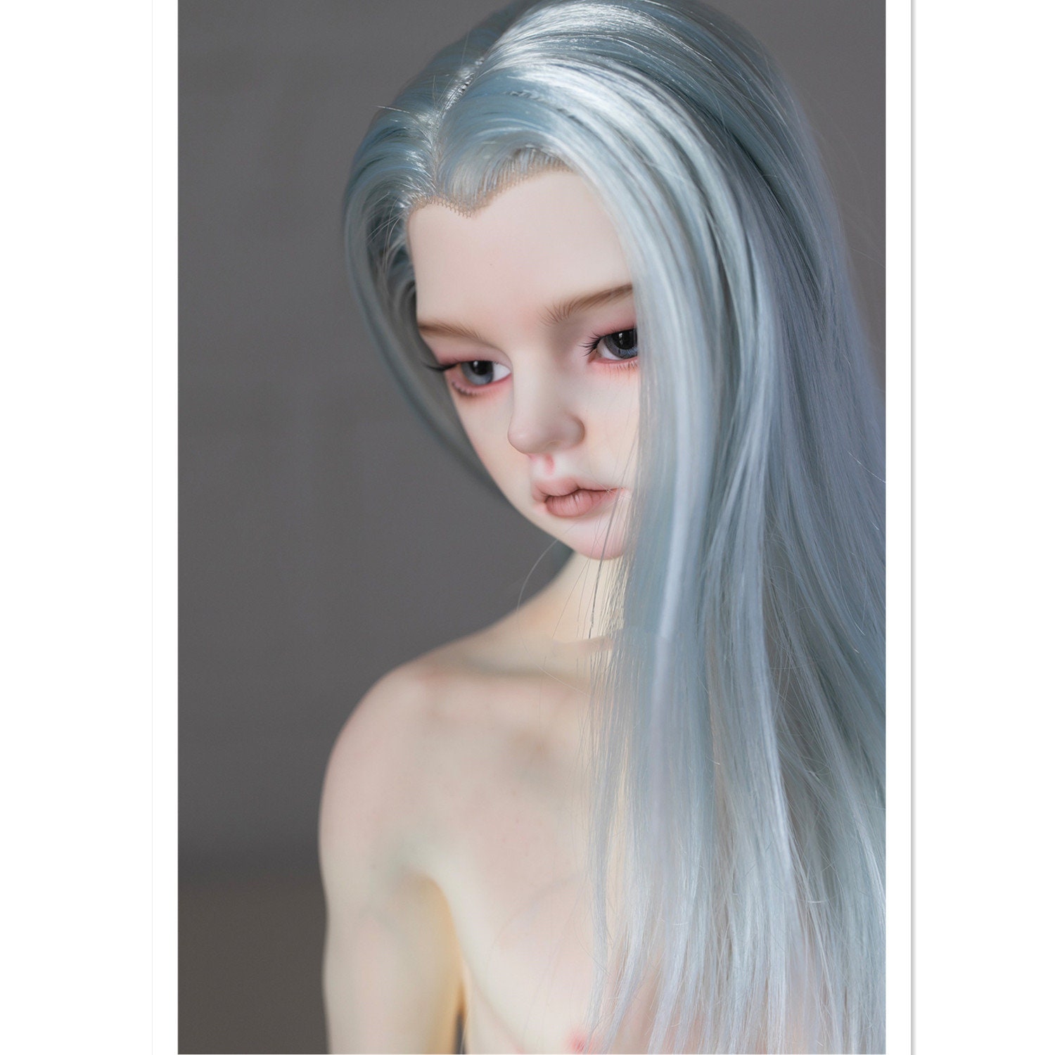 Dark Cyan P.E Doll Hair for rerooting