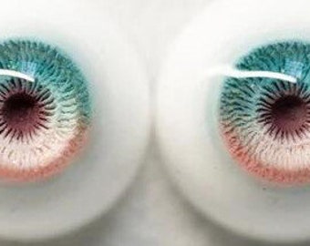 Ojos de muñeca de fantasía azules BJD, ojos realistas, ojos Bjd de 10 mm a 24 mm, ojos de seguridad para muñecas Bjd o accesorios para muñecas artísticas